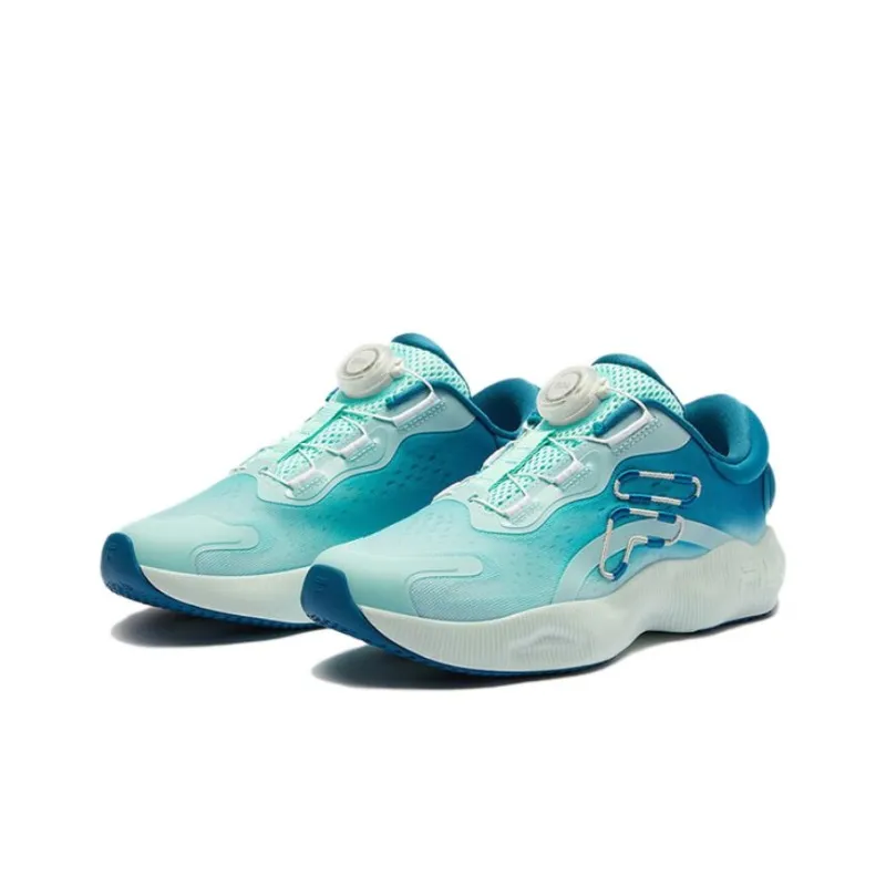 FILA KIDS BOA Rebound Breathable Support Slip Resistant Abrasion Resistant Low Top Kids' Training Shoes Blue Teenagers-3