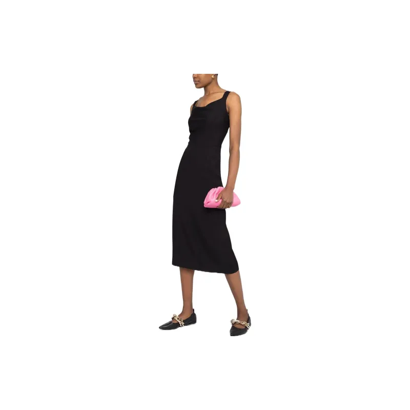 Valentino Sleeveless Dresses Women's Black-2