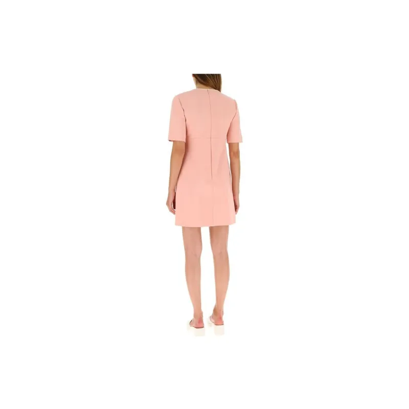 GUCCI Short Sleeved Dresses Women's Pink-3