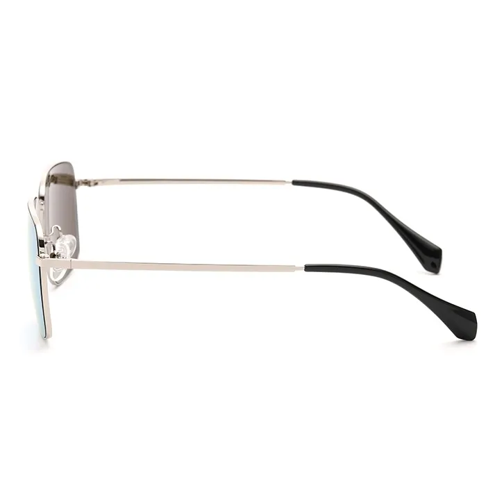 OYEA Stainless Steel Irregular Shape Sunglasses Men's-5