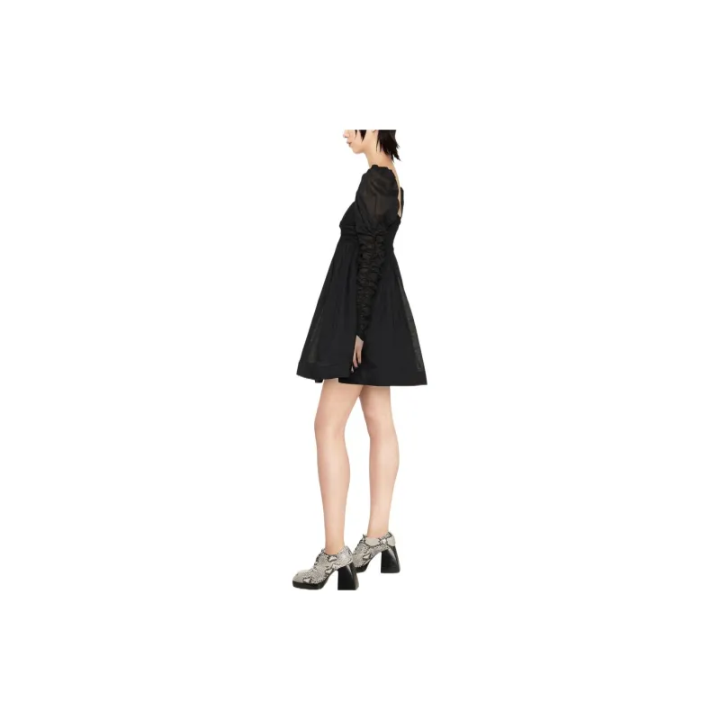 Zimmermann Long-Sleeved Dresses Women's Black-3