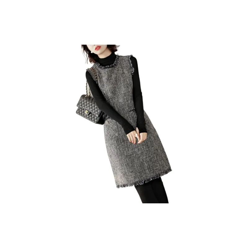 THEORY Sleeveless Dresses Women's Gray-2