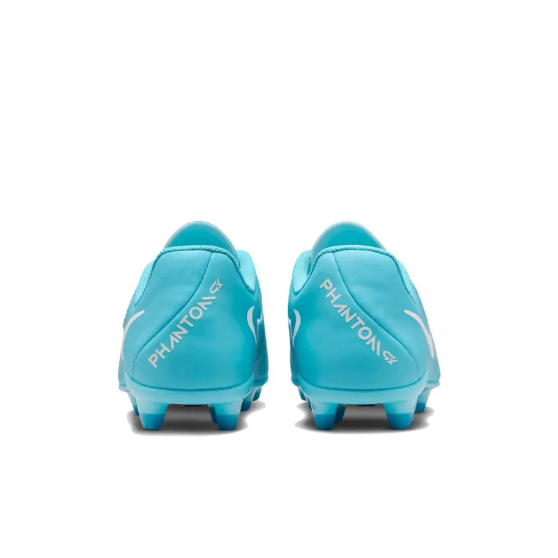 Nike Jr. Phantom GX 2 Club Abrasion Resistant Low Top Kids' Soccer Shoes Blue White Kids'-4