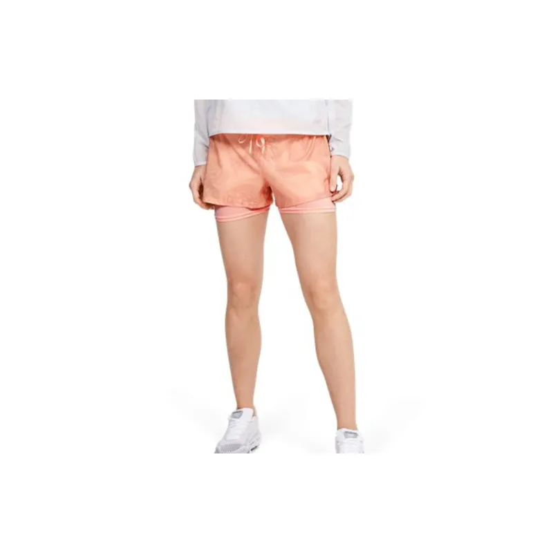 Under Armour SpeedPocket Casual Shorts Women's Peach Pink-4