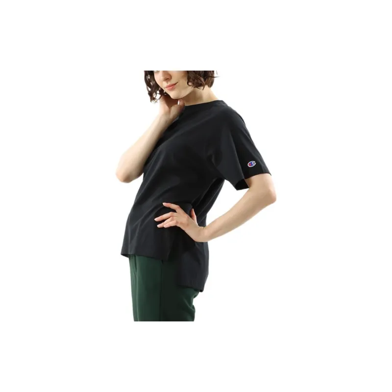 Champion Mock Two-Piece T-Shirt Japan Version Women's-5