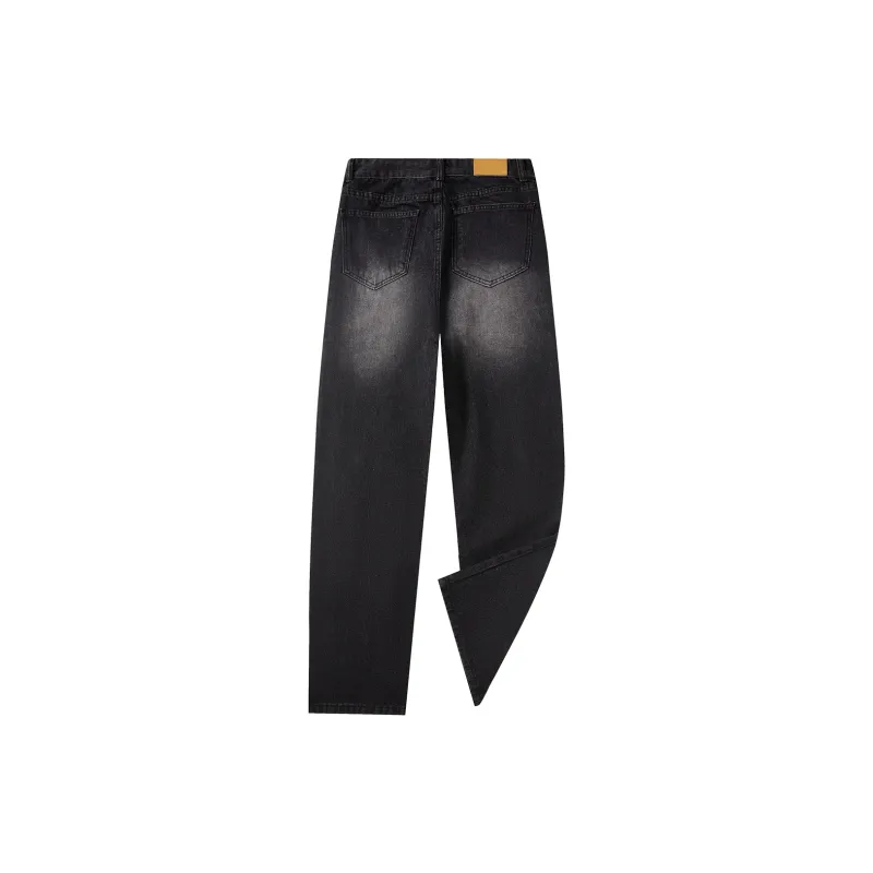 DKPD Spring And Autumn Jeans Unisex Black-1