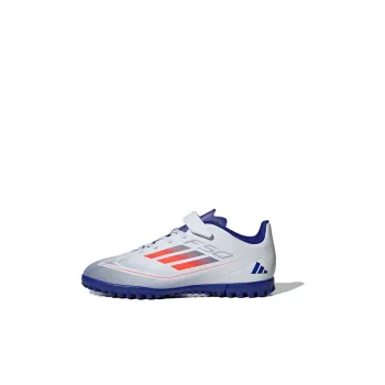 Adidas Anti Slip Wear Resistant Low Top Soccer Shoes White Blue Kids'