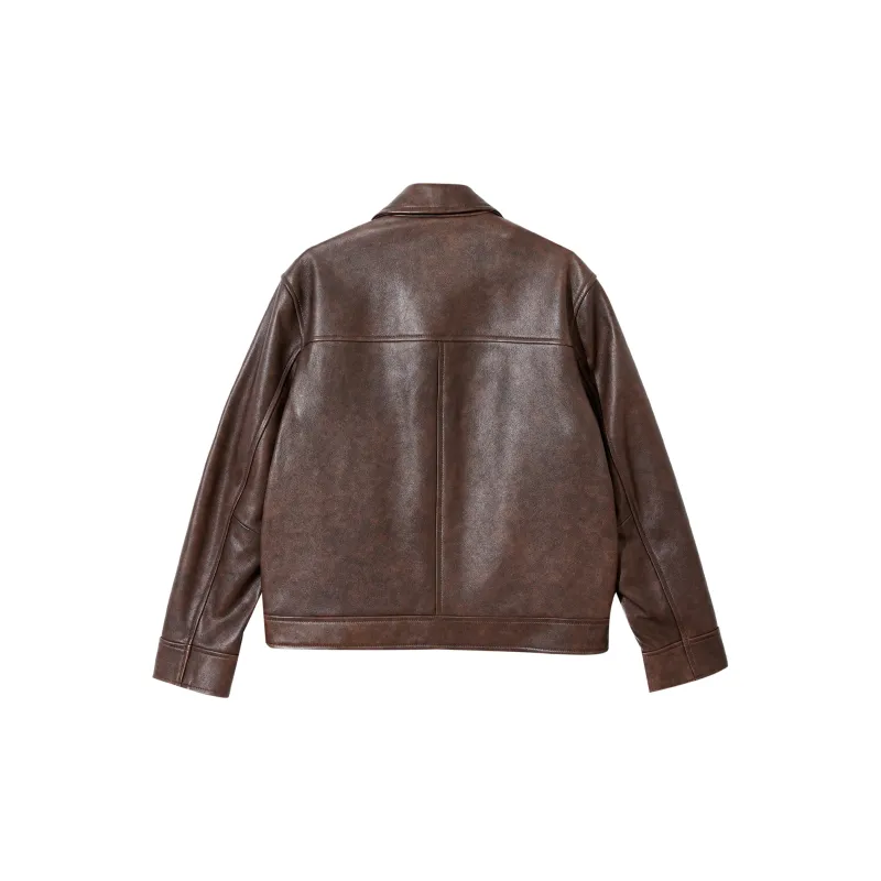 JACK JONES· Leather Jacket Men's Aztec-1