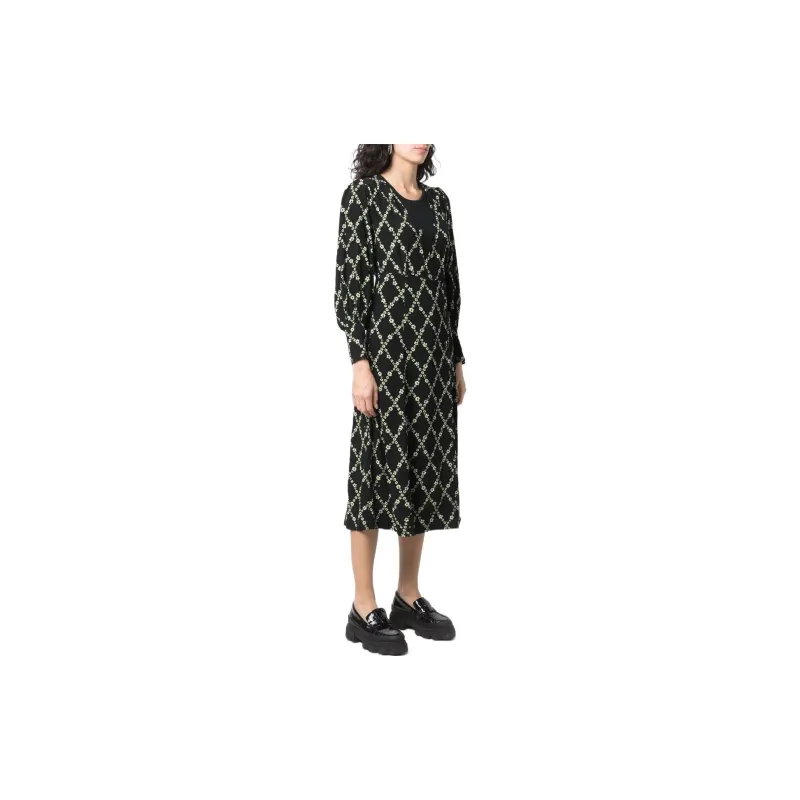 GANNI Long Sleeved Dress Women's-3