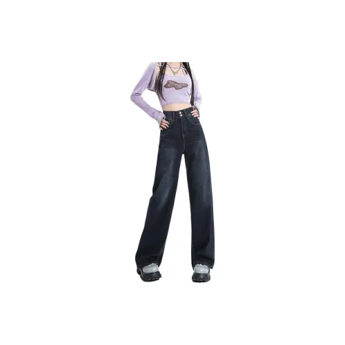 Weixi Jeans Women's Blue Black