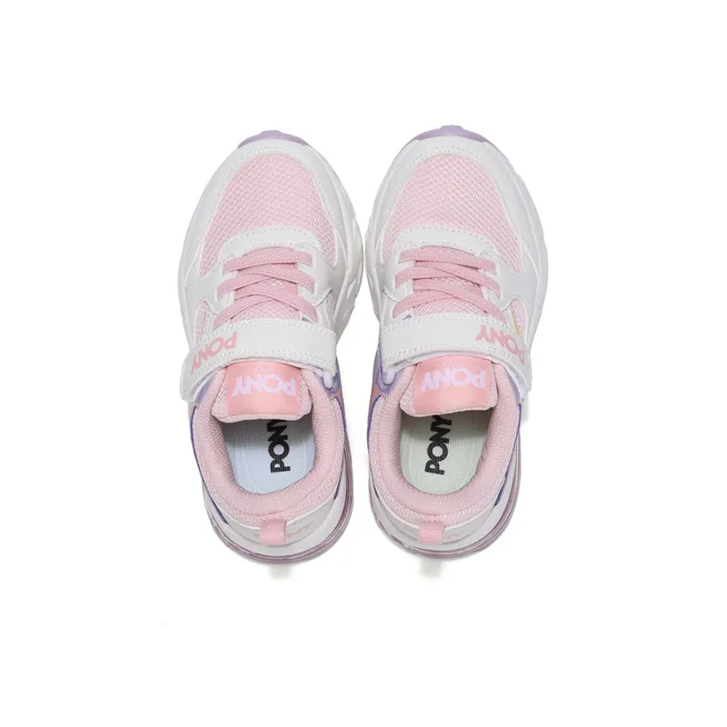 PONY Slip Resistant Cushioning Breathable Low Top Kids' Running Shoes Pink Kids'-3