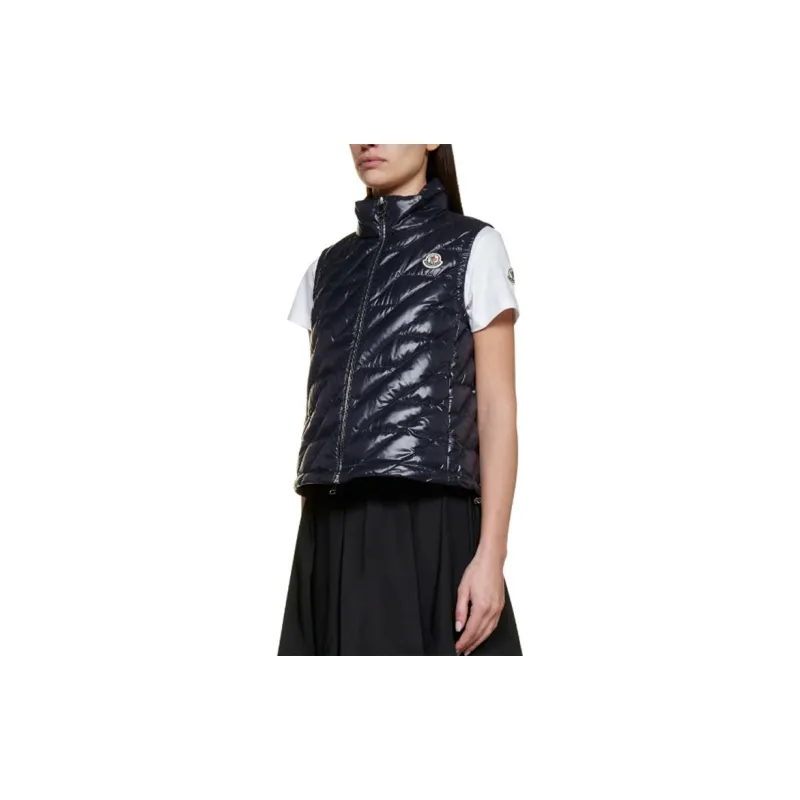 Moncler Vests Women's Marine Blue-4