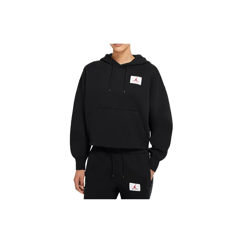 JORDAN Women'ss Flight Hoodie Black-4