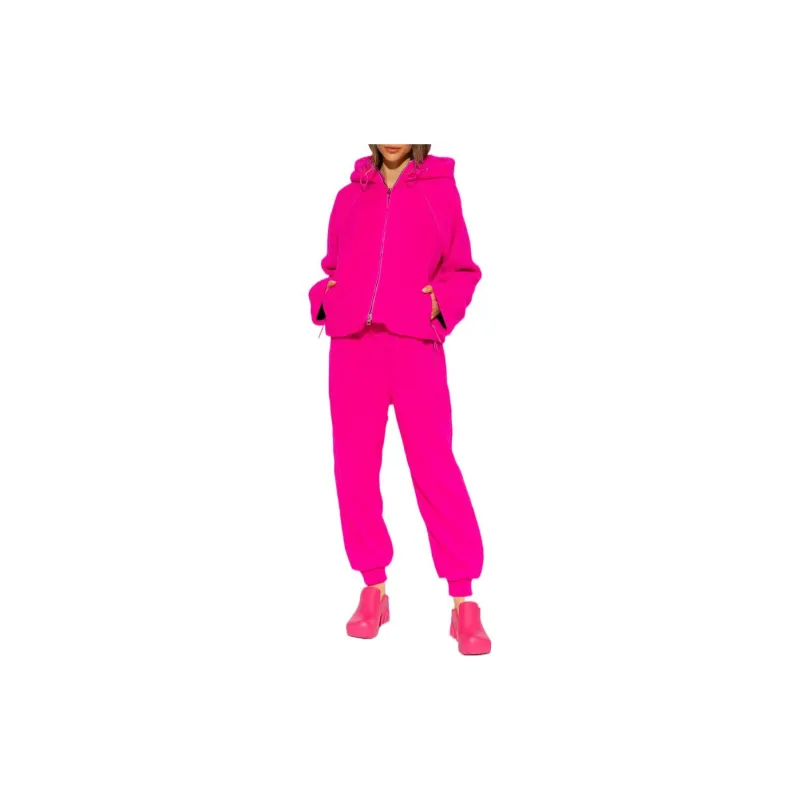 LOEWE Neon Fleece Zip Jacket 'Fluo Pink'-1