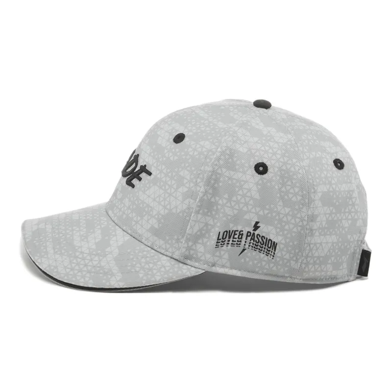 LiNing Polyester Baseball Caps Unisex White Gray All Over Print-1