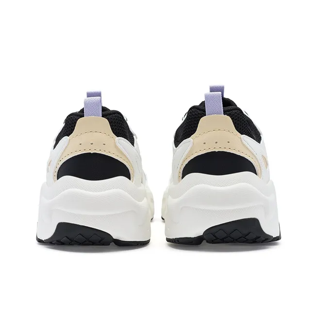 XTEP Star Trail Slip Resistant Breathable Low Top Casual Shoes Women's White Black-4