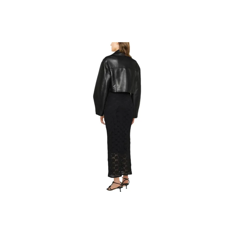 NANUSHKA Cropped Coats Women's Black-2