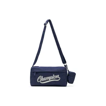 Champion Fabric+Artificial Leather Crossbody Bag Medium Size Unisex Smoke Gray/Champion Blue/Latte Brown/Black
