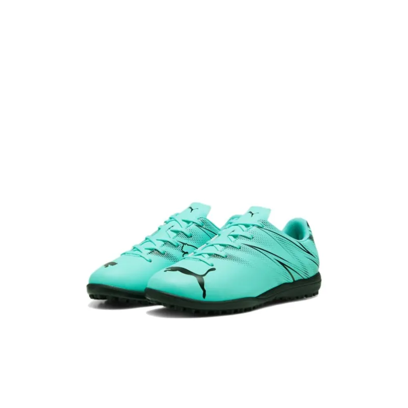 PUMA Anti Slip Wear Resistant Low Top Soccer Shoes Green Black Kids'-2