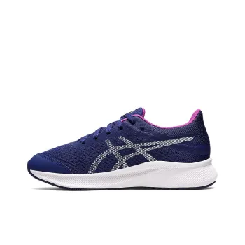 Asics Patriot 13 Anti-Slip Wear-Resistant Low-Top Kids' Running Shoes Blue Purple Teenagers