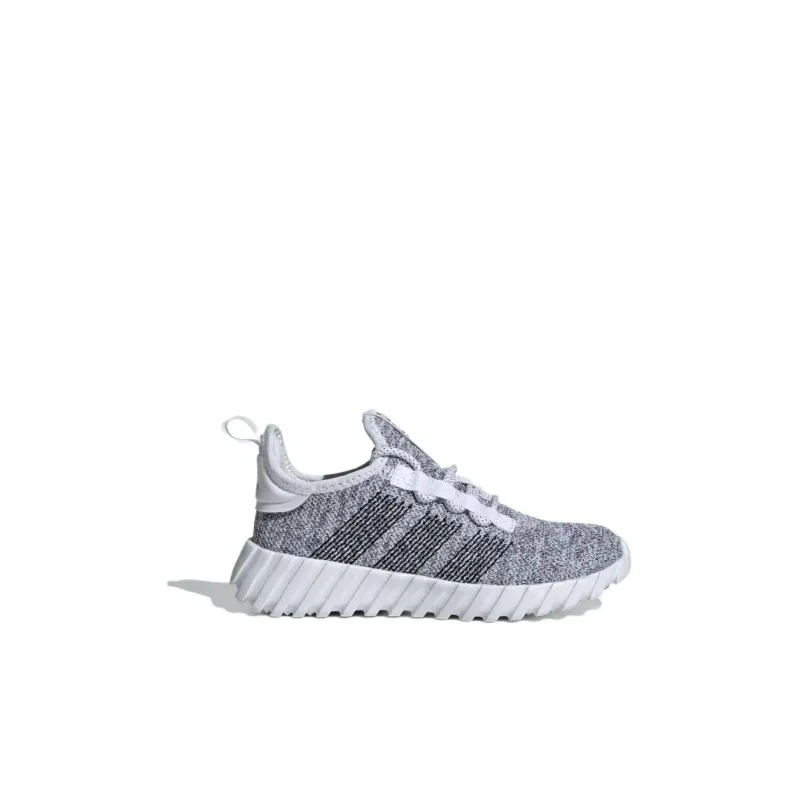Adidas Neo Kaptir Flow Anti Slip Wear Resistant Low Top Kids' Running Shoes Gray Kids'-1