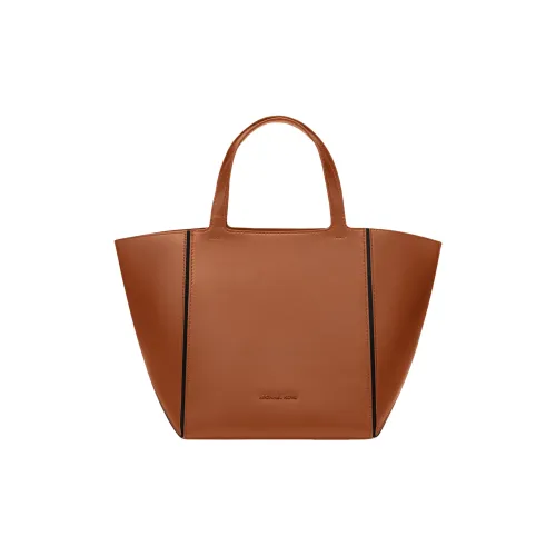 MICHAEL KORS Cow Leather Tote Bag, Shopping Bag, Handbag Medium Size Women's Leather Brown