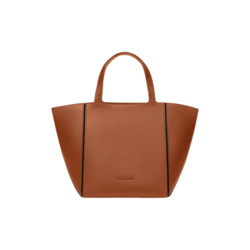 MICHAEL KORS Cow Leather Tote Bag, Shopping Bag, Handbag Medium Size Women's Leather Brown-0