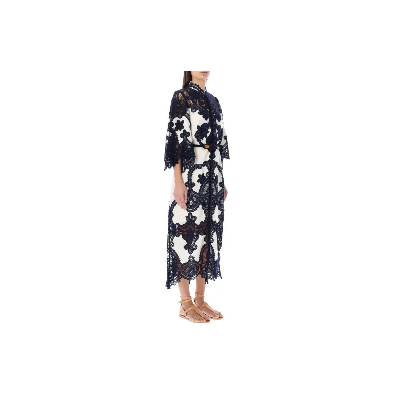 Zimmermann Long-Sleeved Dresses Women's Marine Blue-3
