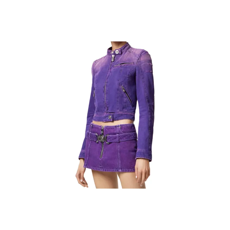 VERSACE Jackets Women's Purple-1