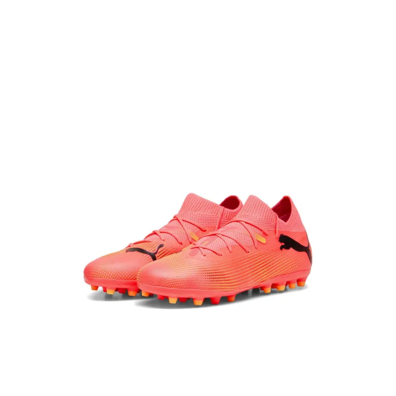 PUMA FUTURE 7 MATCH Future 7 Match Cushioning, Wear Resistant Low Top Kids' Soccer Shoes Orange Red Kids'-2