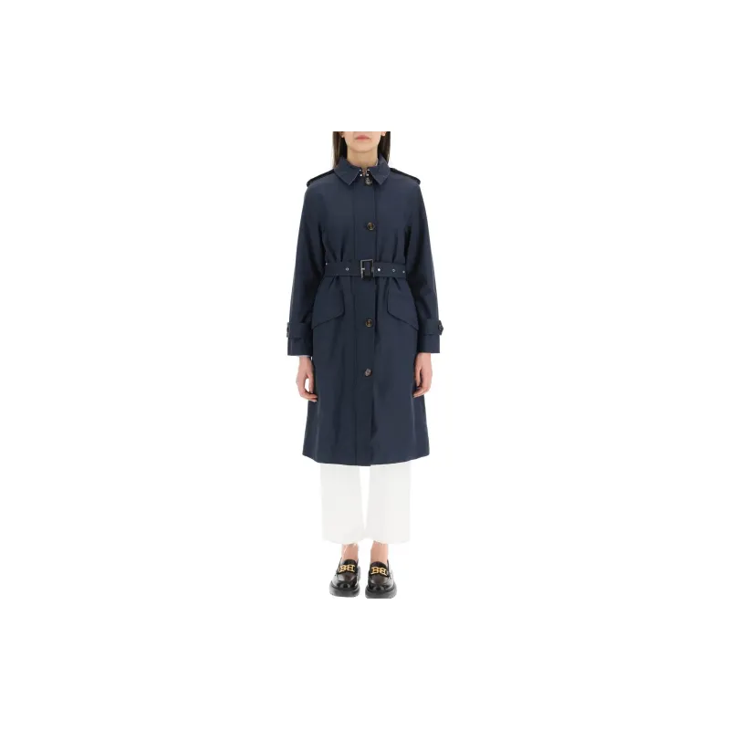 BARBOUR Trench Coats Women's Navy-2