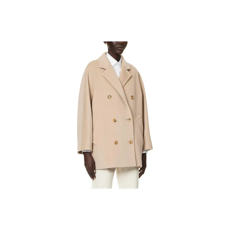 MaxMara Double Breasted Long Sleeved Coat-4