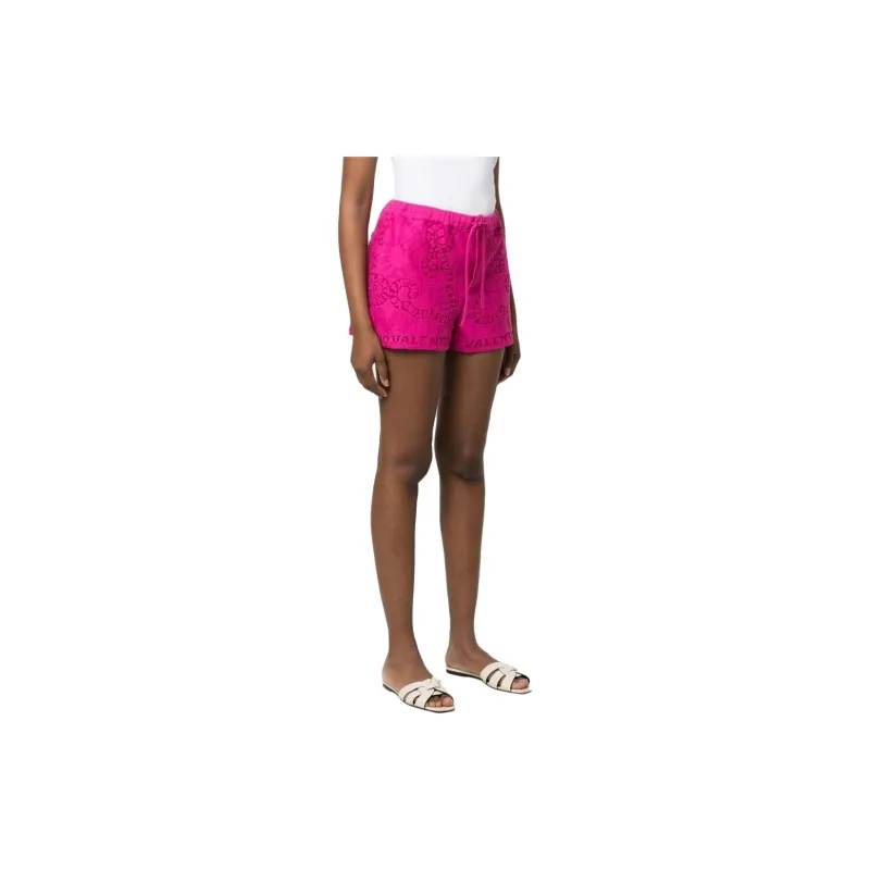 Valentino Casual Shorts Women's Pink-3