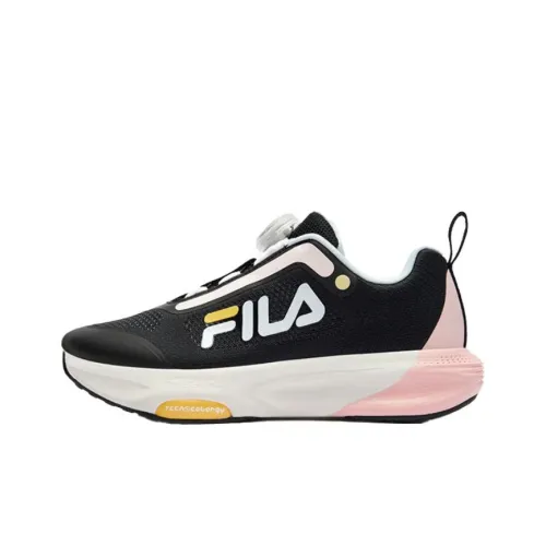 FILA KIDS BOA Low Top Kids' Training Shoes Black Pink Teenagers