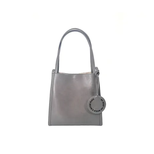 MUYSO Recycled Leather Tote Bag Shopping Bag Portable messenger Women's Gray