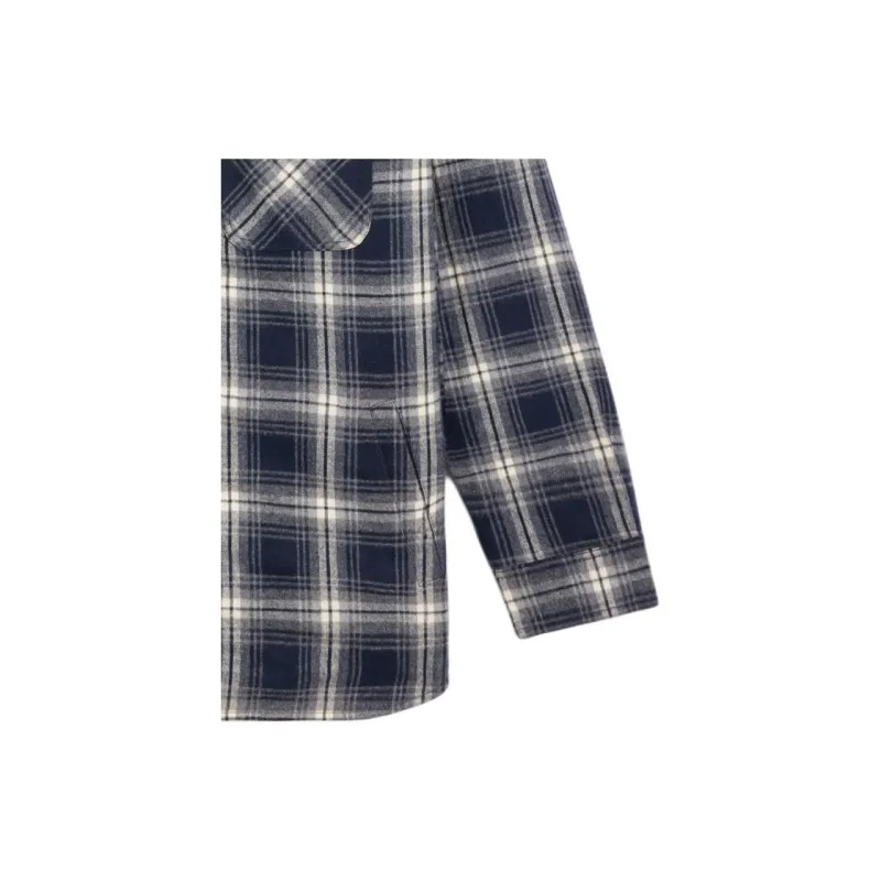 CELINE Hooded Checked Cotton Overshirt-9