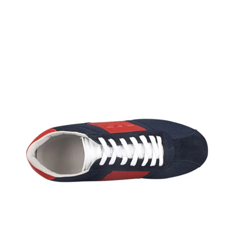 EMPORIO ARMANI Cushioning Low Top Casual Shoes Men's Blue-2