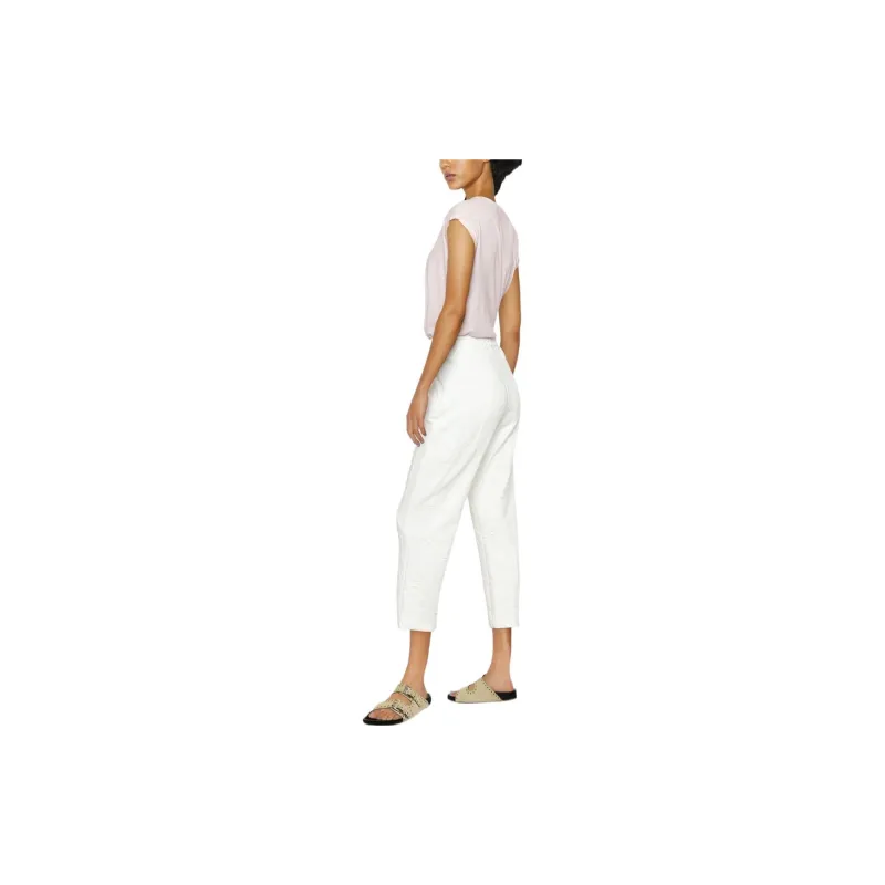 Elisabetta Franchi FW22 Casual Pants Women's White-3