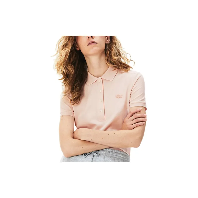 LACOSTE Logo appliqué Cotton Polo Shirt-3