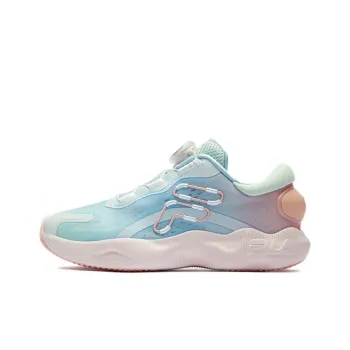 FILA KIDS BOA Anti Slip Wear Resistant Low Top Kids' Training Shoes Blue Pink Unisex