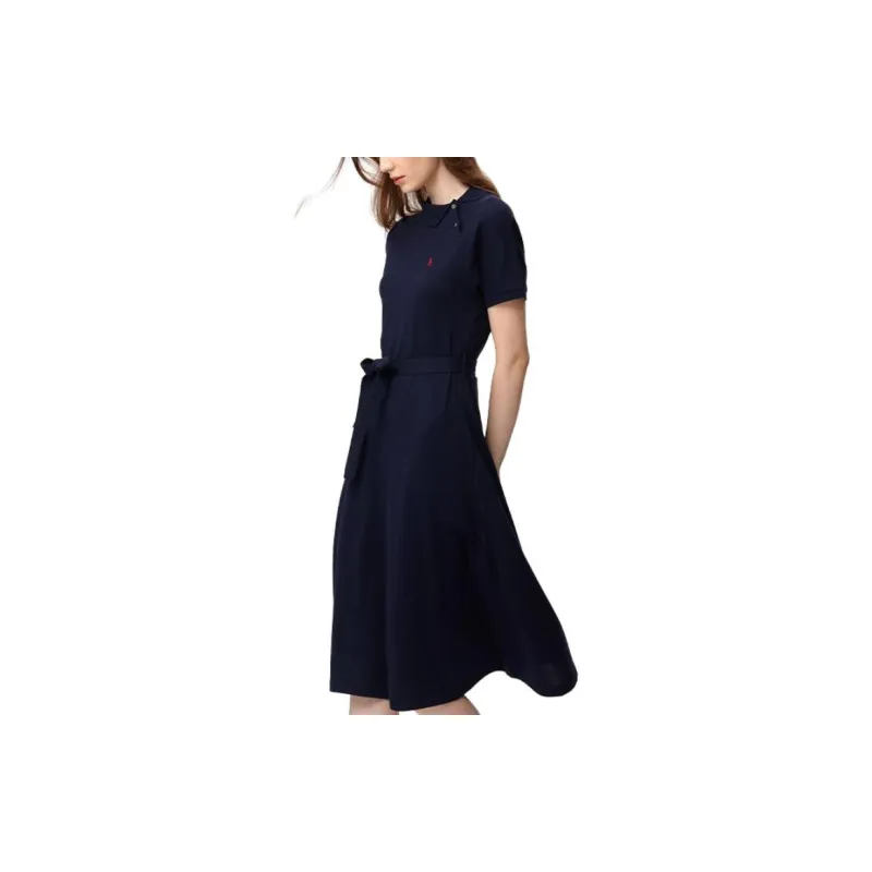 HAZZYS Short Sleeved Dress Women's Navy Blue-2