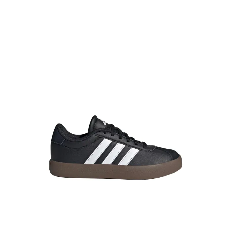 adidas VL Court 3.0 K 'Black White Gum'-1