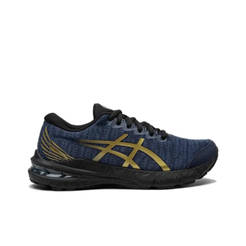Asics GT 2000 11 Cushioning Breathable Low Top Kids' Running Shoes Blue Black Teenagers-1