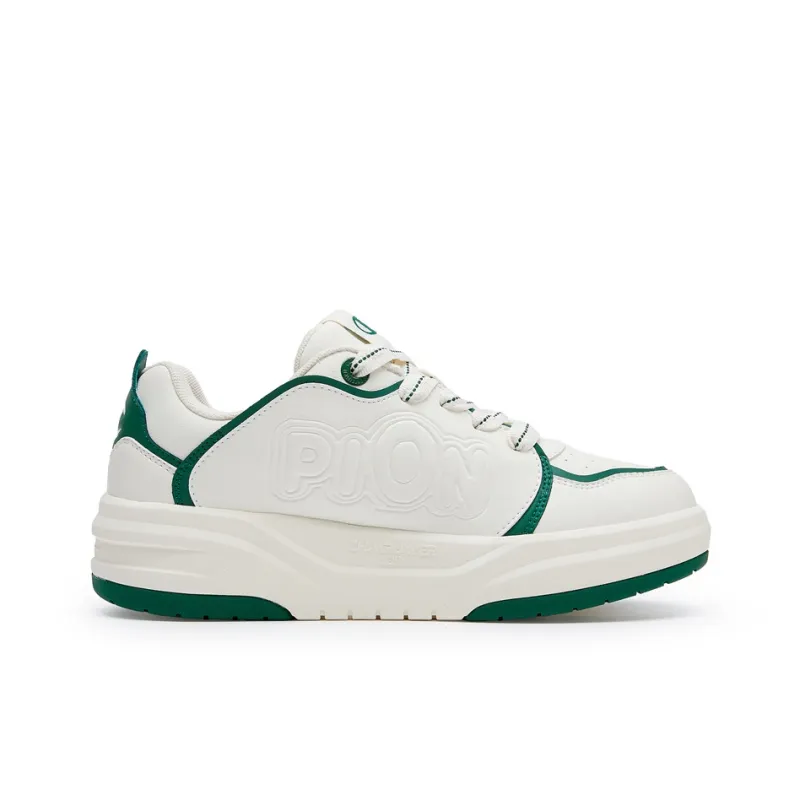 Champion School Team Shoes 2.0 Low Top Skateboard Shoes Men's Milk White/Ivy Green-1