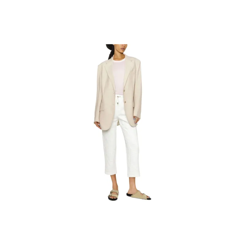 Elisabetta Franchi FW22 Casual Pants Women's White-1