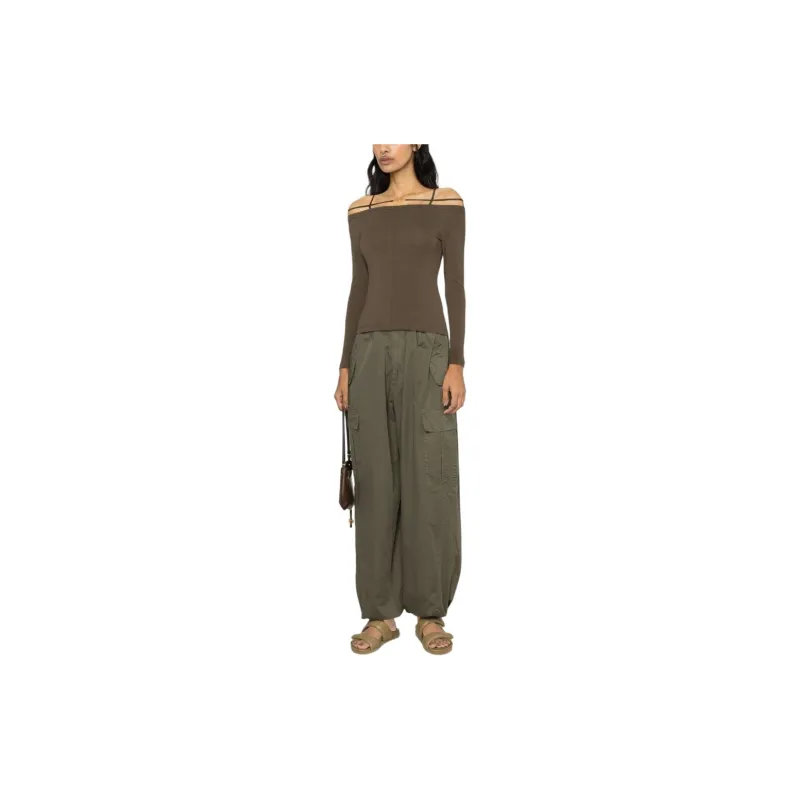 Jacquemus T Shirts Women's Brown-2