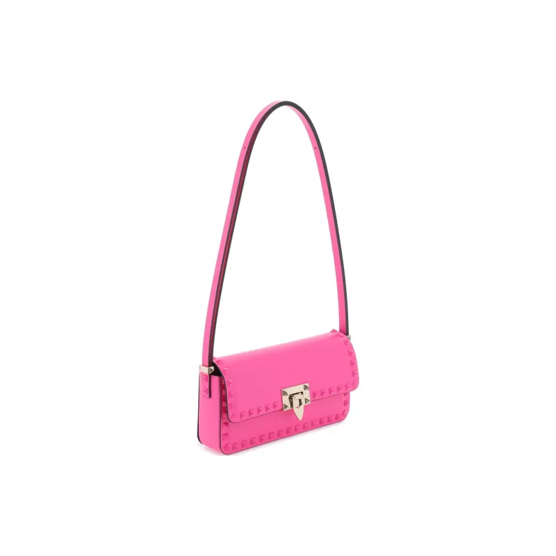 Valentino GARAVANIRockstud Calfskin Crossbody Bag Shoulder Bag Women's Pink-1