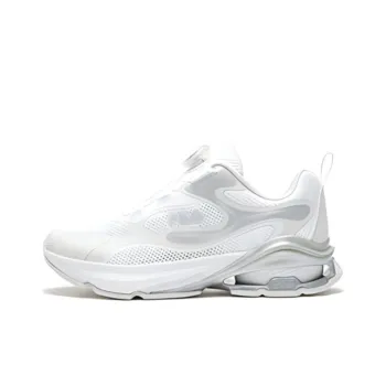 FILA KIDS Anti Slip Wear Resistant Low Top Kids' Running Shoes White Gray Teenagers