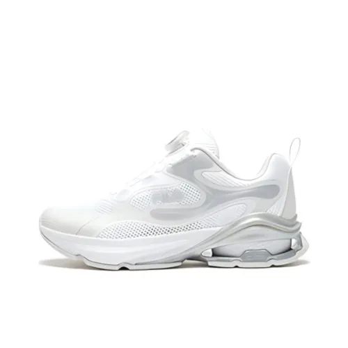 FILA KIDS Anti Slip Wear Resistant Low Top Kids' Running Shoes White Gray Teenagers