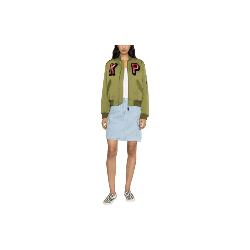 KENZO Denim Short Skirts Women's Light Blue-1
